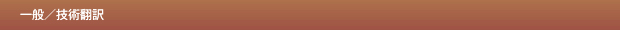 一般／技術翻訳